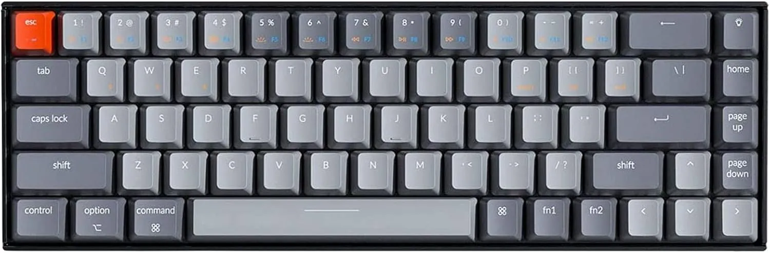 Keychron K6 compact wireless mechanical keyboard on white background