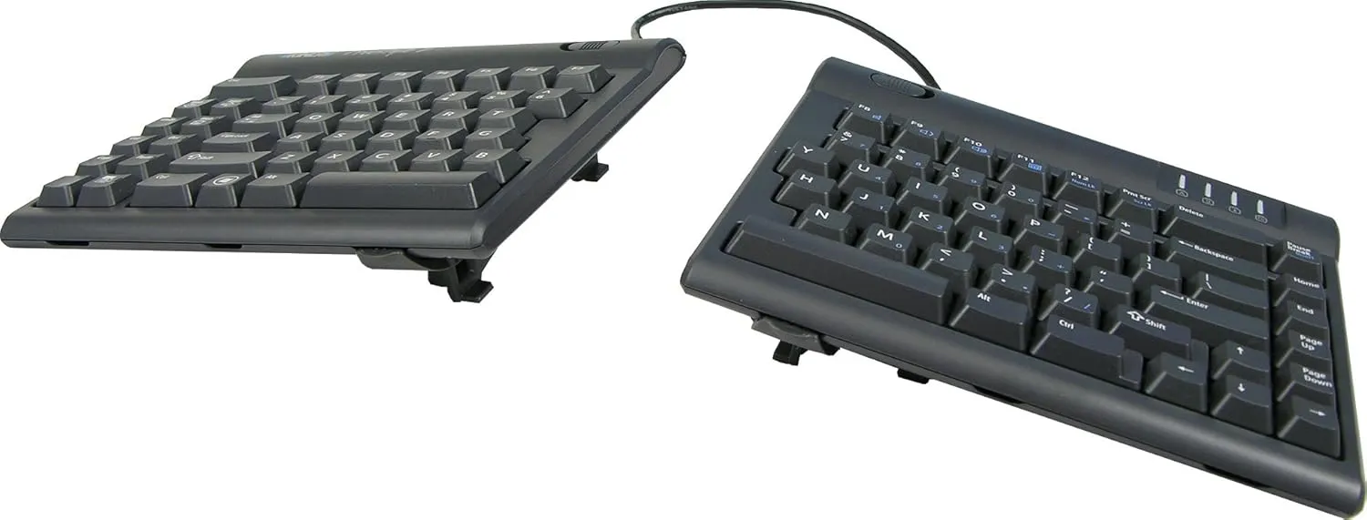 Kinesis Freestyle2 split ergonomic keyboard on white background